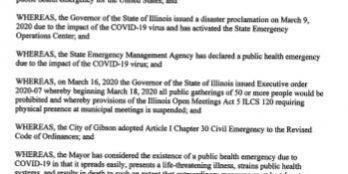 Proclaimation of Emergency 1