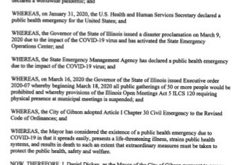 Proclaimation of Emergency 1