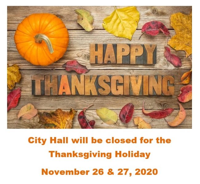 Thanksgiving Notice