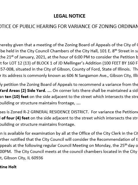 Public Variance Notice 1.18.21 1