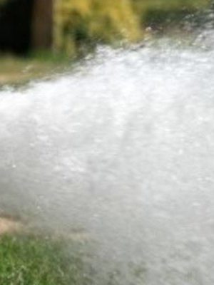Hydrant Flushing out Into Street