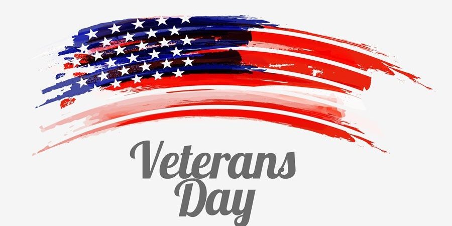 flag swiped across white background