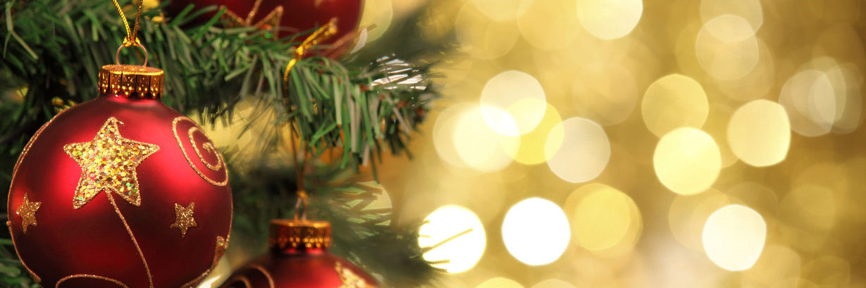 7c16c8d4-145e-4733-b2cd-9eba80c989b4 Ornaments hanging on a tree in twinkle lights