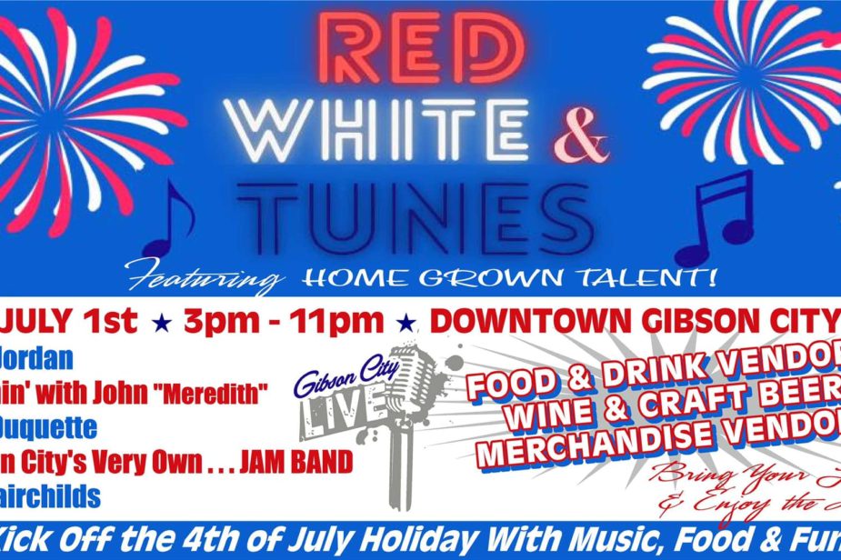 Info banner for 2023 Red White and Tunes Fest